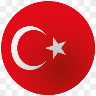 Turkey Round Flag Png Transparent Icon - Libya Flag Clipart