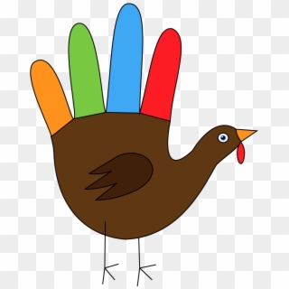 Scarf Clipart Hands - Hand Turkey Transparent - Png Download