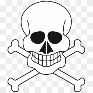 Skull Skeleton Pirate Bones Png Image - Iskelet Cizim Clipart