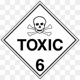Dangerous Goods Sign Toxic - Toxic Substances Waste Sign Clipart