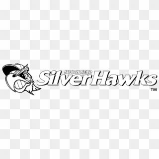 South Bend Silver Hawks Logo Black And White - South Bend Cubs Clipart