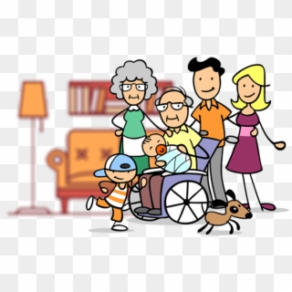 Anne Lives With Her Husband Bill - Family Taking A Picture Cartoon Clipart