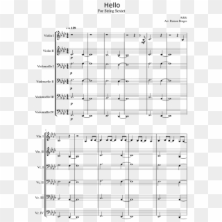 Hello - Adele - Brandenburg Concerto 3 First Movement Clipart