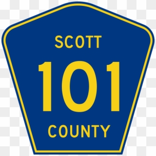 Scott County Route 101 Mn - Alabama County Road Sign Clipart