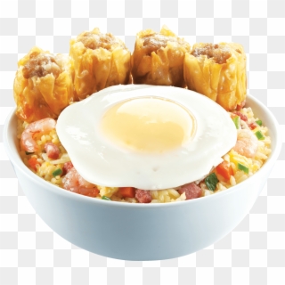Breakfast Food Png - Siomai With Rice And Egg Clipart