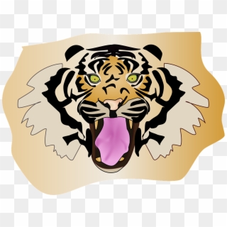 Tiger Wildcat Head Face Animal Png Image - กราฟฟิก หัว เสือ Clipart