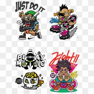 Drawn Graffiti Swag - Graffiti Character Hip Hop Clipart