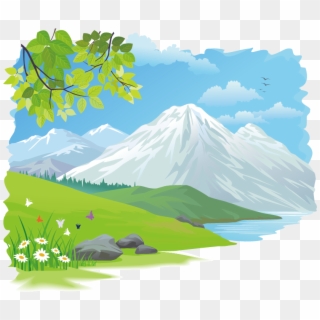 Png Library Library Drawing Clip Art Beautiful Scenery - Nature Clipart Transparent Png