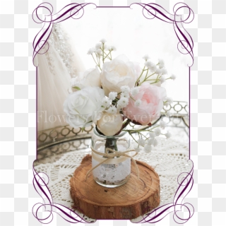 Blush Pastel Short Table Posy - Artificial Wedding Flowers Australia Clipart