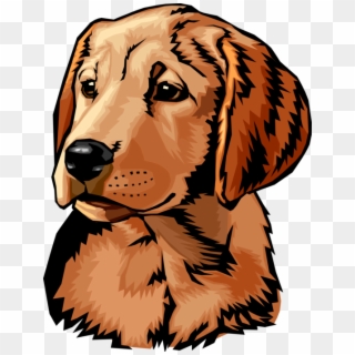 Vector Illustration Of Puppy Dog Head And Shoulders Clipart
