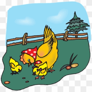 Chicken Clipart Eating - Chicken Clip Art - Png Download