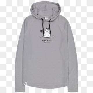 Makia X Moomin Kylpy Hooded Sweatshirt Grey - Sweatshirt Clipart