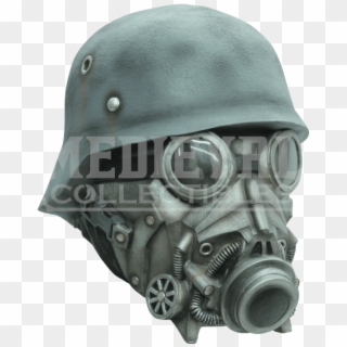 Chemical Warfare Mask - German Soldier Helmet Ww2 Clipart