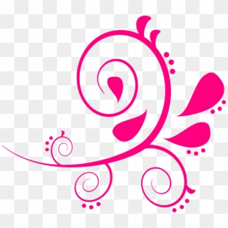 Pink Swirls Clip Art - Pink Swirl Clipart - Png Download