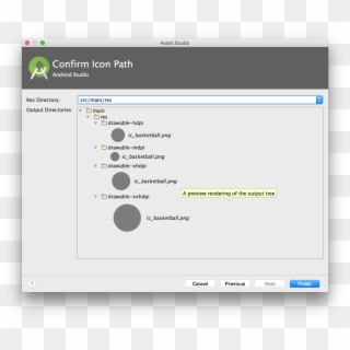 Android Studio Image Assets Not Showing Up Correctly - Android Widget Dp Clipart