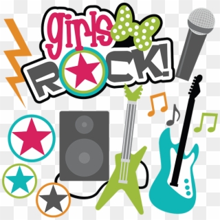 Girls Rock Svg Scrapbook Collection Teen Svg Files - Girls Rock Clip Art - Png Download