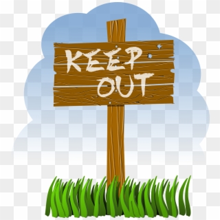 Post Wood Keep Out Road Board Png Image - Wooden Keep Out Sign Clipart