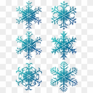 Winter Snowflakes Blue Ice Snowflake Elements Png And - Fiocco Di Neve Png Hd Clipart