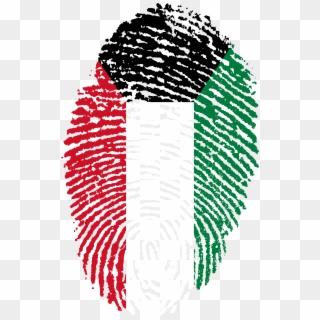 Kuwait Flag Fingerprint Country 655502 - Kuwait Flag Fingerprint Clipart