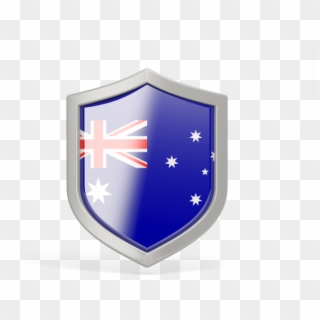 Illustration Of Flag Of Australia - New Zealand Flag Shield Clipart