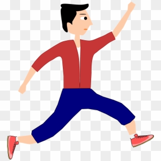 Jump Running Man Boy Sports Png Image - Cartoon Boy Jumping Png Clipart