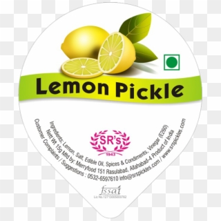 Lemon Sweet Pickle - Label Clipart