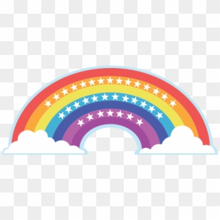 Ad Astra Rainbow Sticker - Circle Clipart