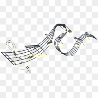 Curtis Jere Musical Notes Wall Sculpture Large Jere - Drawing Clipart