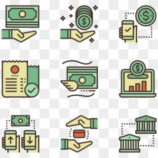 Online Money Transfer-color - Digital Banking Icons Clipart