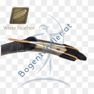 White Feather Forever Carbon Korean Traditional Bow - Eye Liner Clipart