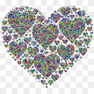 Fractal Colorful Prismatic Png Image - Love Black Heart Emoji Clipart