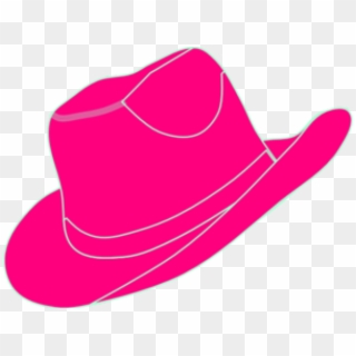 Cowgirl Clipart Cowgirl Hat - Pink Cowboy Hat Clip Art - Png Download