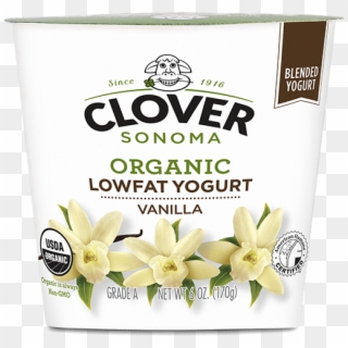 Organic Low Fat Vanilla Bean Yogurt - Clover Yogurt Low Fat Clipart