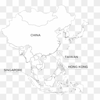 Asia - Map Of Asia Graphic Maps Clipart