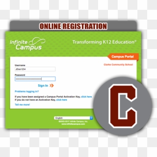 Clarke Community Schools Osceola Online Registration - Infinite Campus Clipart