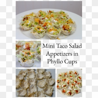 Oh, My Goodness These Mini Taco Salad Appetizers In Clipart