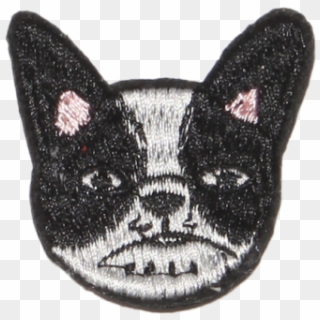 Vintage Cute French Bulldog Logo Embroidery - French Bulldog Clipart