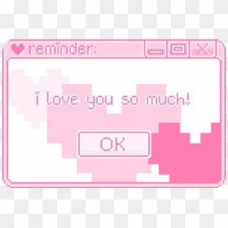 Aesthetic Pixel Pink Love Vaporwave Computer Windows - Pixel Tumblr Png Clipart