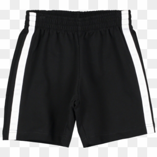 Beau Loves Shorts, Black / White Stripe - Board Short Clipart
