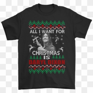 All I Want For Christmas Is Daryl Dixon The Walking - Jeffrey Dean Morgan Merch Clipart