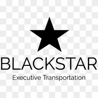 Blackstar Executive Transportation Logo Solid Black Clipart