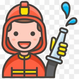 Man Firefighter Emoji - 소방관 Png Clipart