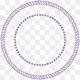 Jpg Black And White Stock Purple Clip Art At Clker - Transparent Rope Circle - Png Download