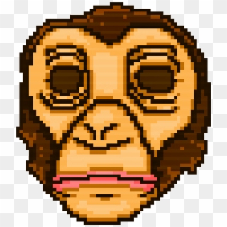Picture Black And White Ape Clipart Gorilla Mask - Hotline Miami Monkey Mask - Png Download