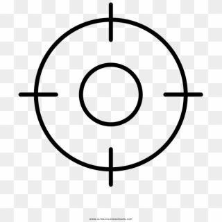 Crosshair Coloring Page - Sophos Clipart