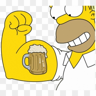 Homer Bart Szyslak Simpsons Beer Simpson Moe Clipart - Homer Simpson Beer Tattoo - Png Download