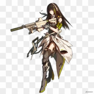 #55 M4a1 - Girl With Guns Drawing Anime Clipart