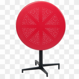 30" Round Indoor/outdoor Metal Folding Table In Red - Outdoor Table Clipart