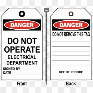 Item - Do Not Operate Tagging Clipart