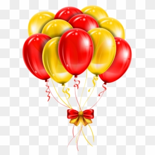 Balloons Png Transparent Background - Red And Yellow Balloons Png Clipart
